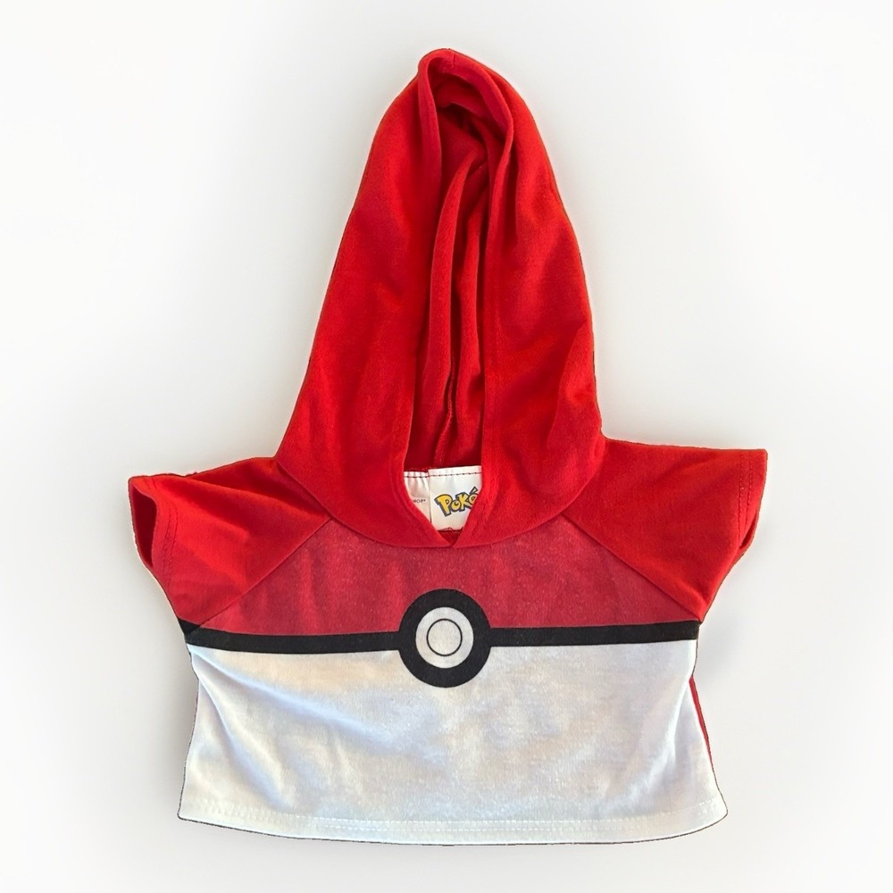 Build A Bear Workshop Pokemon Pikachu Pokeball Hoodie Shirt BAB 2019